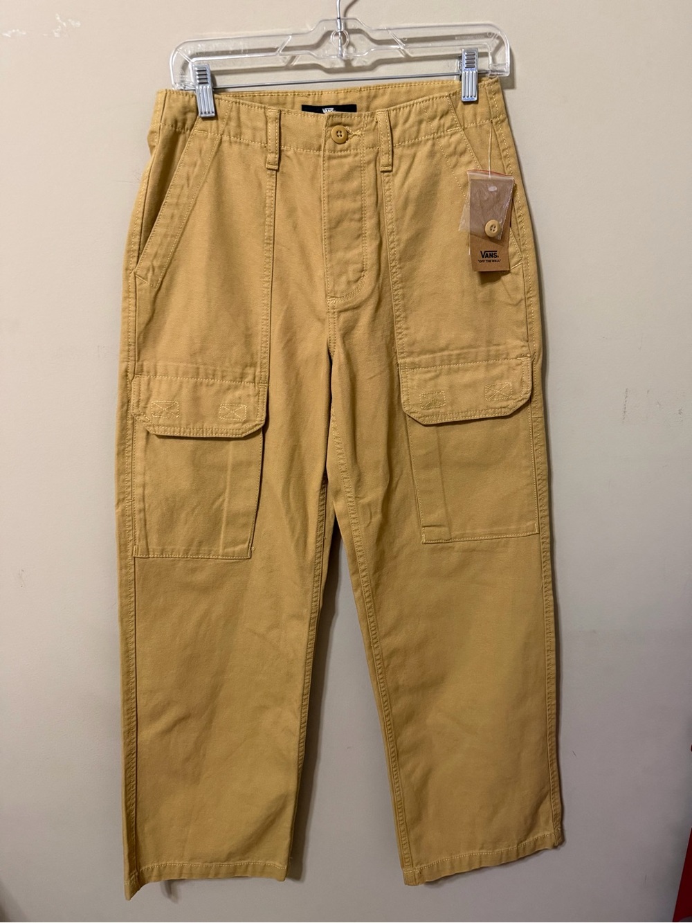 Vans womens 25 Tan Carpenter Cargo Pants Arroyo Wide leg new with tags